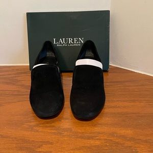 Lauren Ralph Lauren Black Kidsuede  Shoes